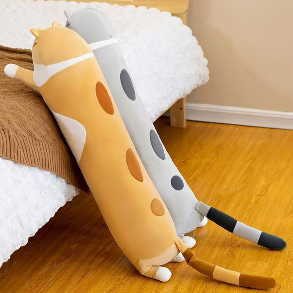 Somao long cat pillow close-up shows kid-friendly gift appeal.