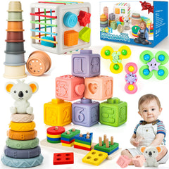 Somastung 6-in-1 blocks: colorful shapes boost color and shape recognition during play