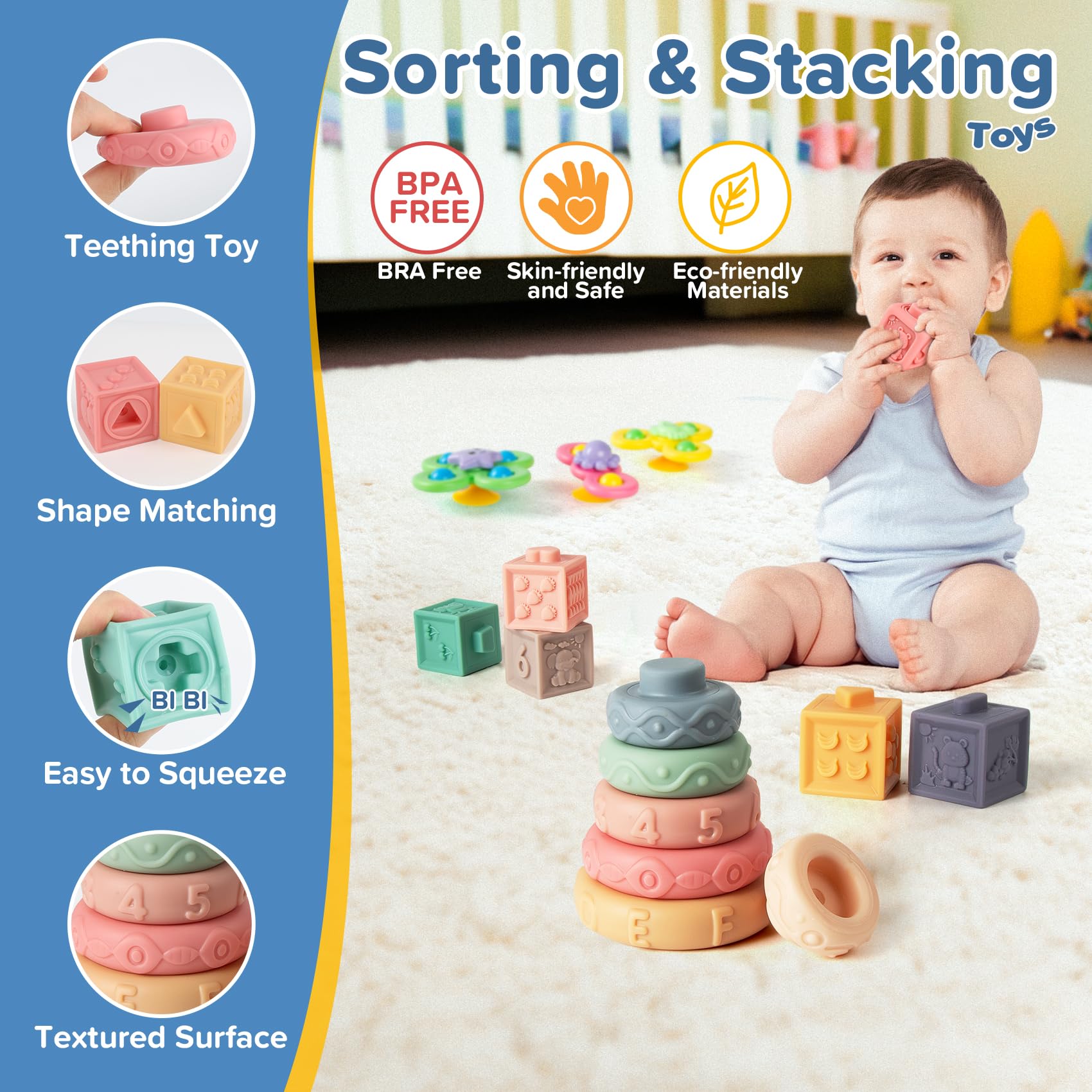 Somastung 8-tone wooden xylophone introduces rhythm and gentle musical play