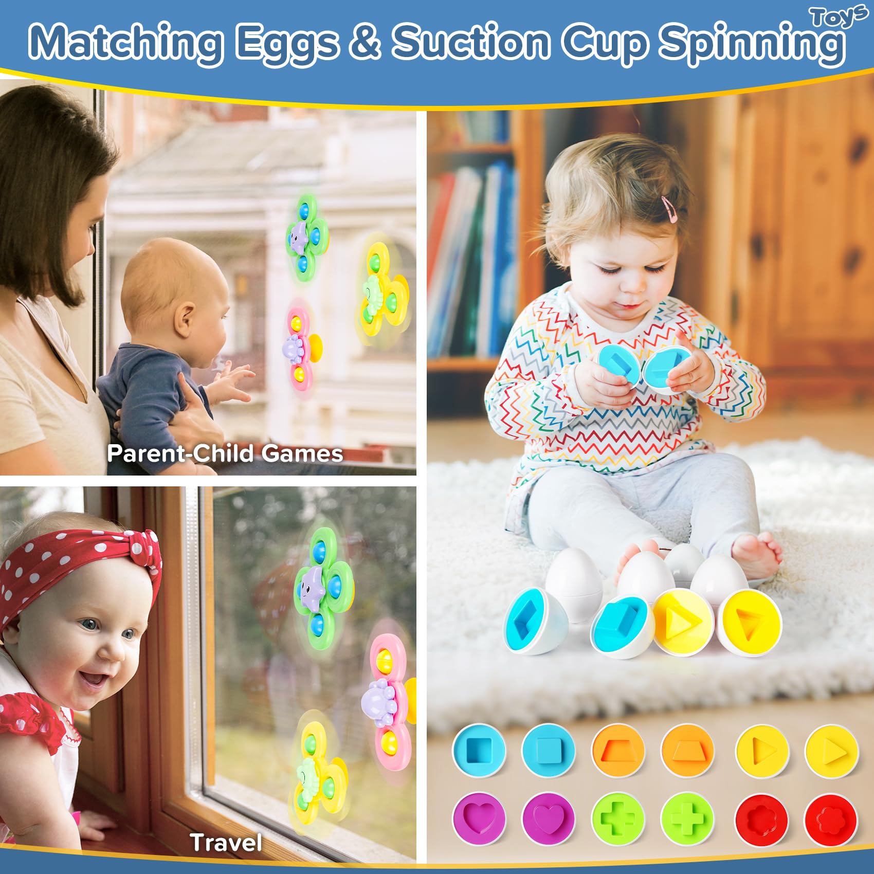 Somastung matching eggs encourage problem solving and shape matching