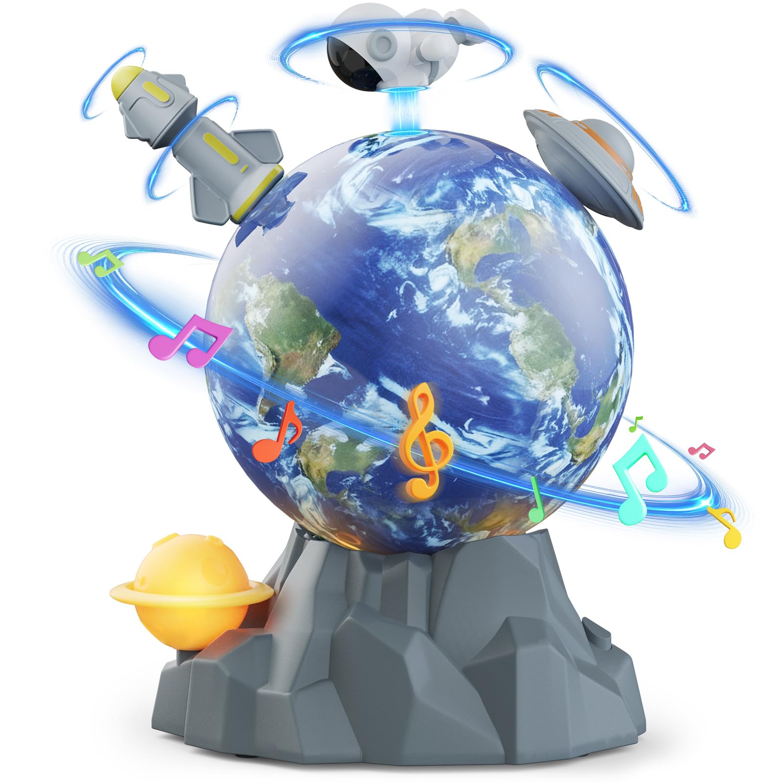 Somastung space toy space ball spins smoothly to spark curiosity.