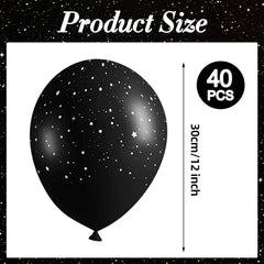 Sondeng galaxy balloons night sky design enhances space themed celebrations.