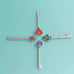 SONGCHANGJEWELRY remake keys green closeup highlights durable metal finish