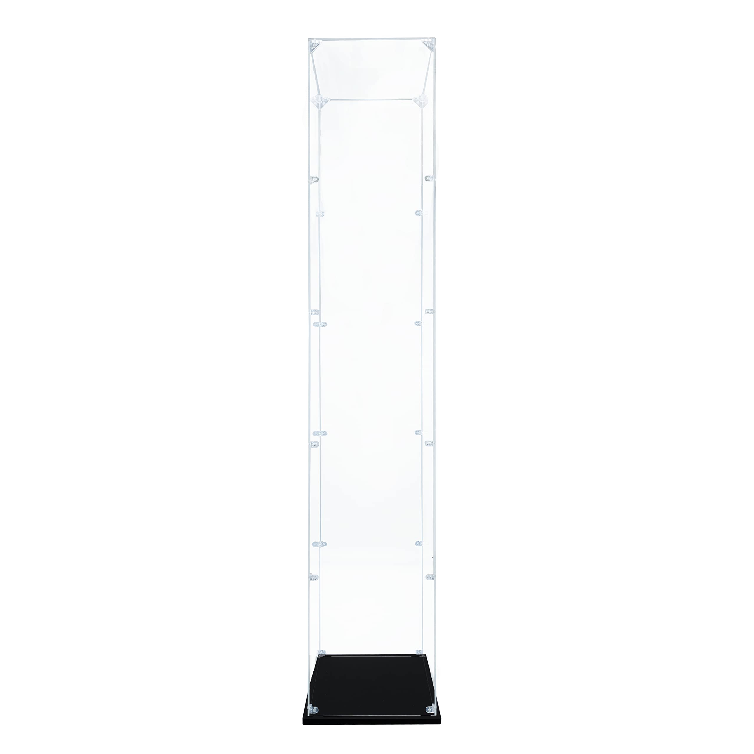 Songlection Apollo Saturn V display case side view highlights easy to assemble setup