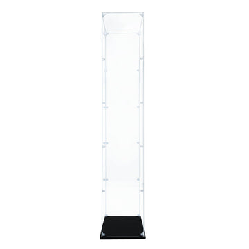 Songlection Apollo Saturn V display case side view highlights easy to assemble setup