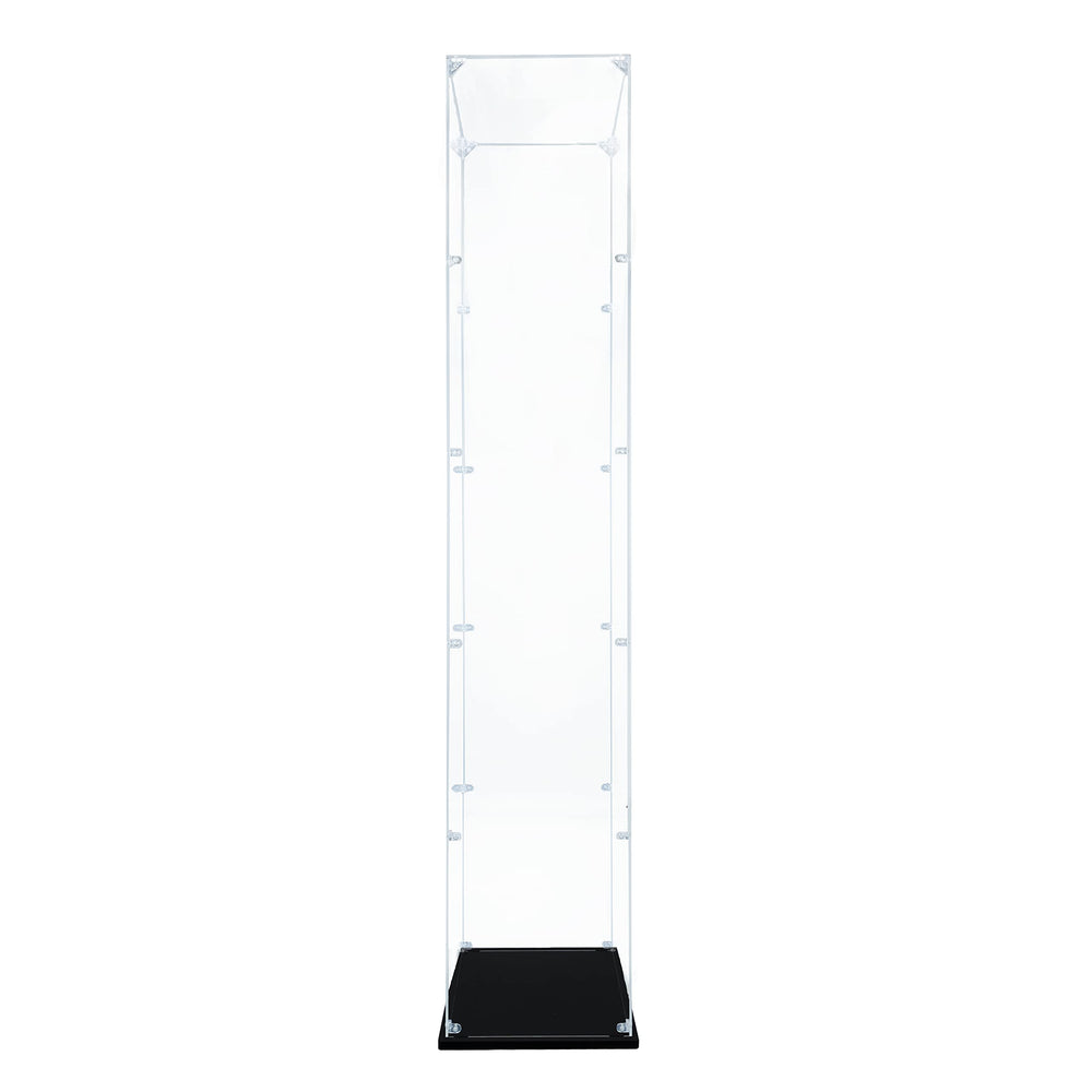 Songlection Apollo Saturn V display case side view highlights easy to assemble setup