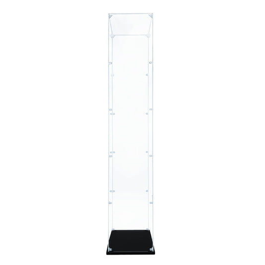 Songlection Apollo Saturn V display case side view highlights easy to assemble setup