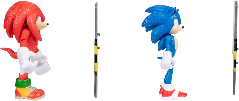 Sonic The Hedgehog 2 4-inch scale figures for compact display.