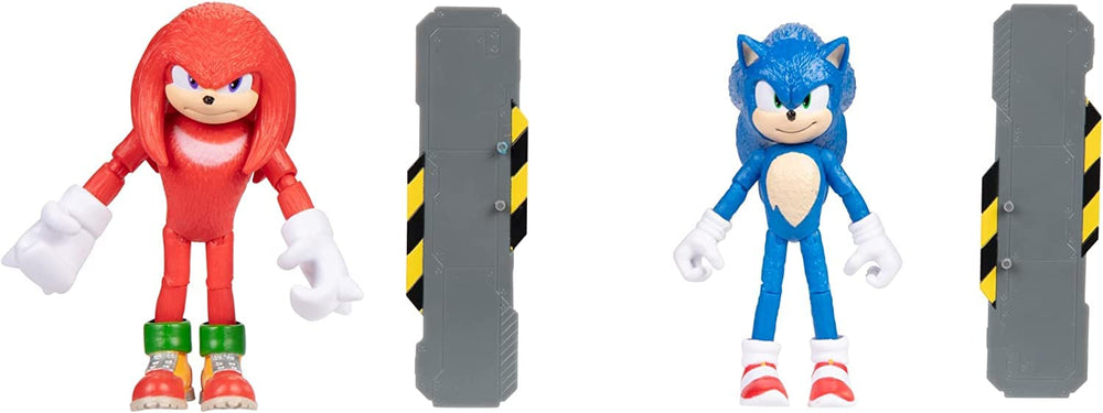 Sonic The Hedgehog 2 Sonic figure in red movie styling for display and play.