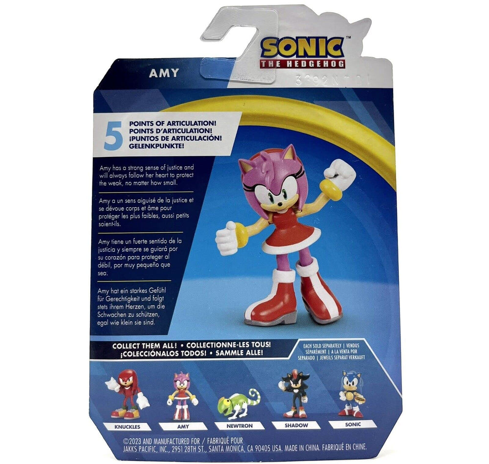 Sonic The Hedgehog Amy mini figure packaging variation, ideal for gift-ready display