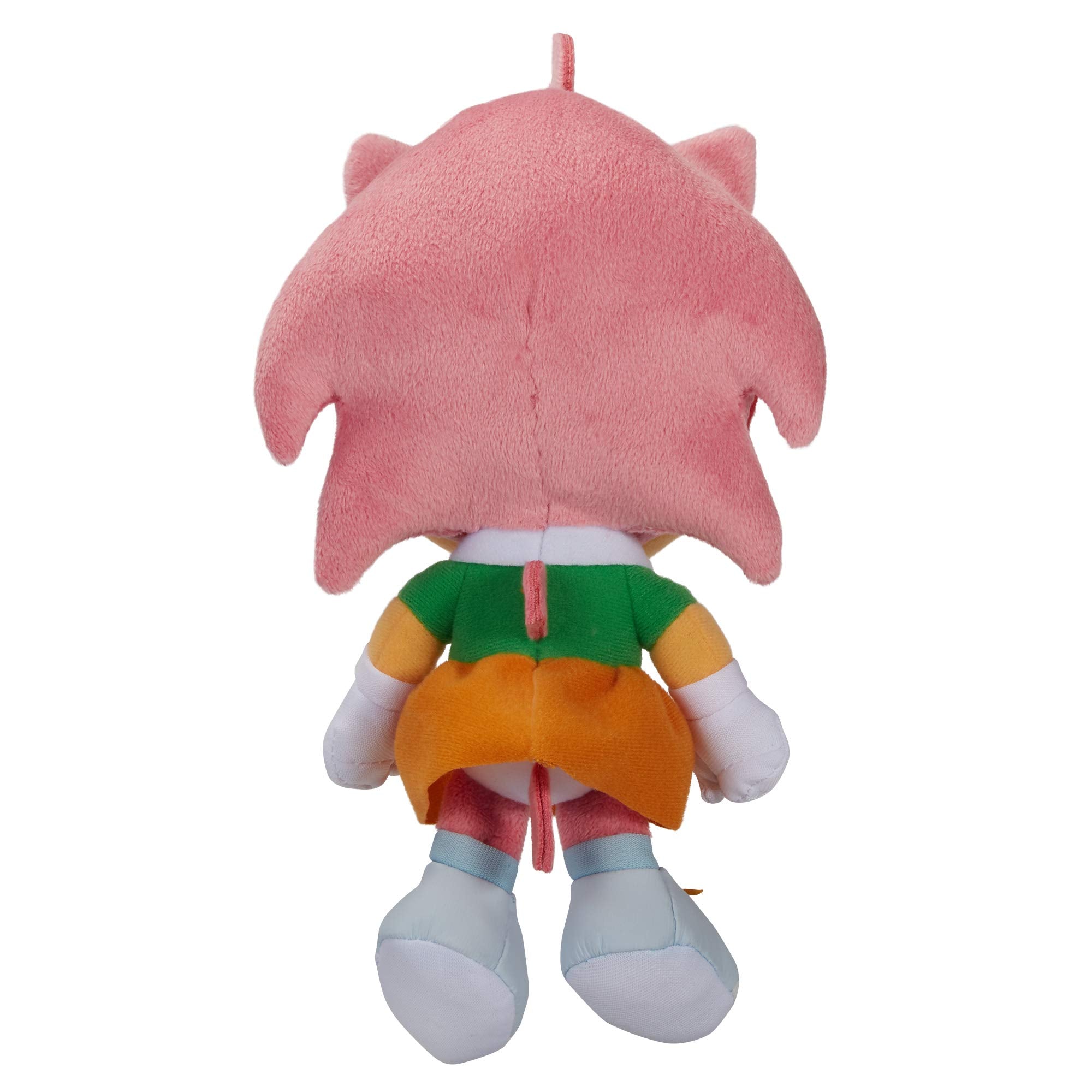 Sonic Amy plush on display highlights collectible charm and vibrant color.