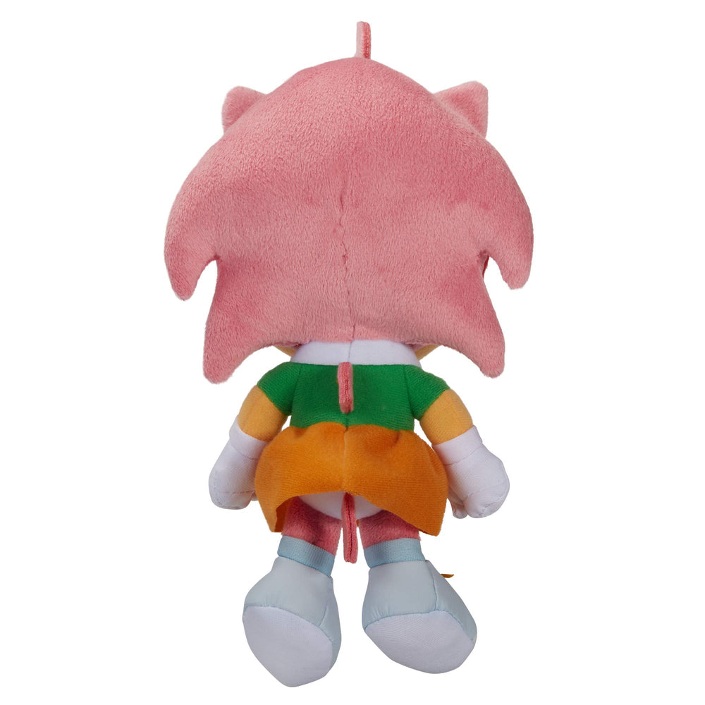Sonic Amy plush on display highlights collectible charm and vibrant color.