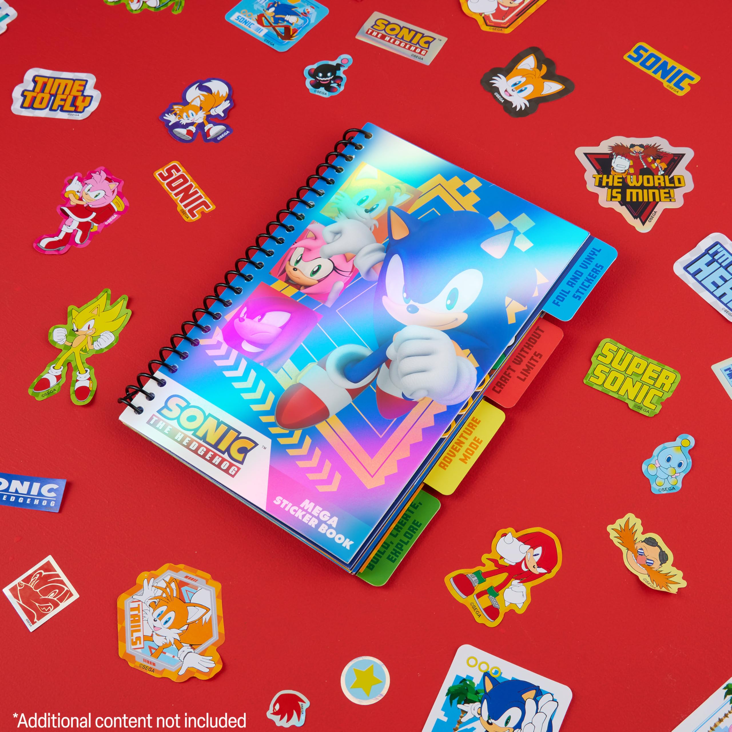 Sonic character stickers featuring Knuckles for scene-building and play