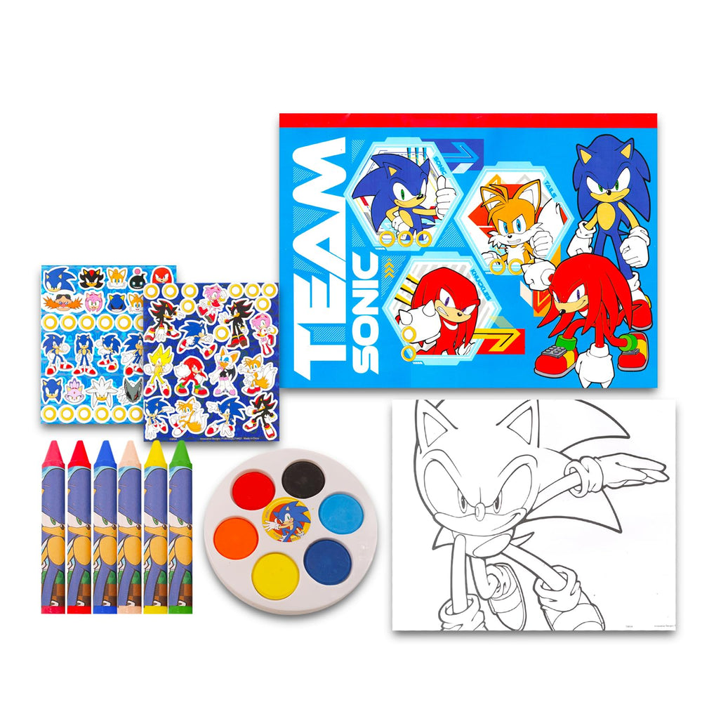 Sonic coloring book pages featuring favorite characters for creative play