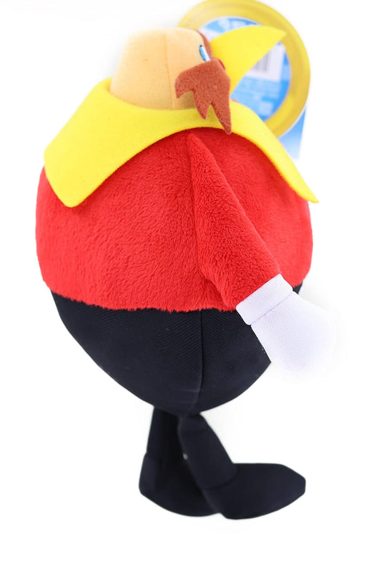 Dr. Eggman plush close-up, soft fabric and huggable texture for Sonic fans