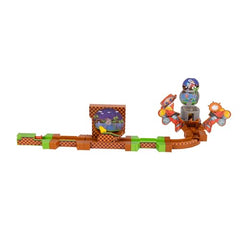Sonic The Hedgehog Go Go Racers Deluxe Super Sonic diecast figure close-up showcases premium detail.