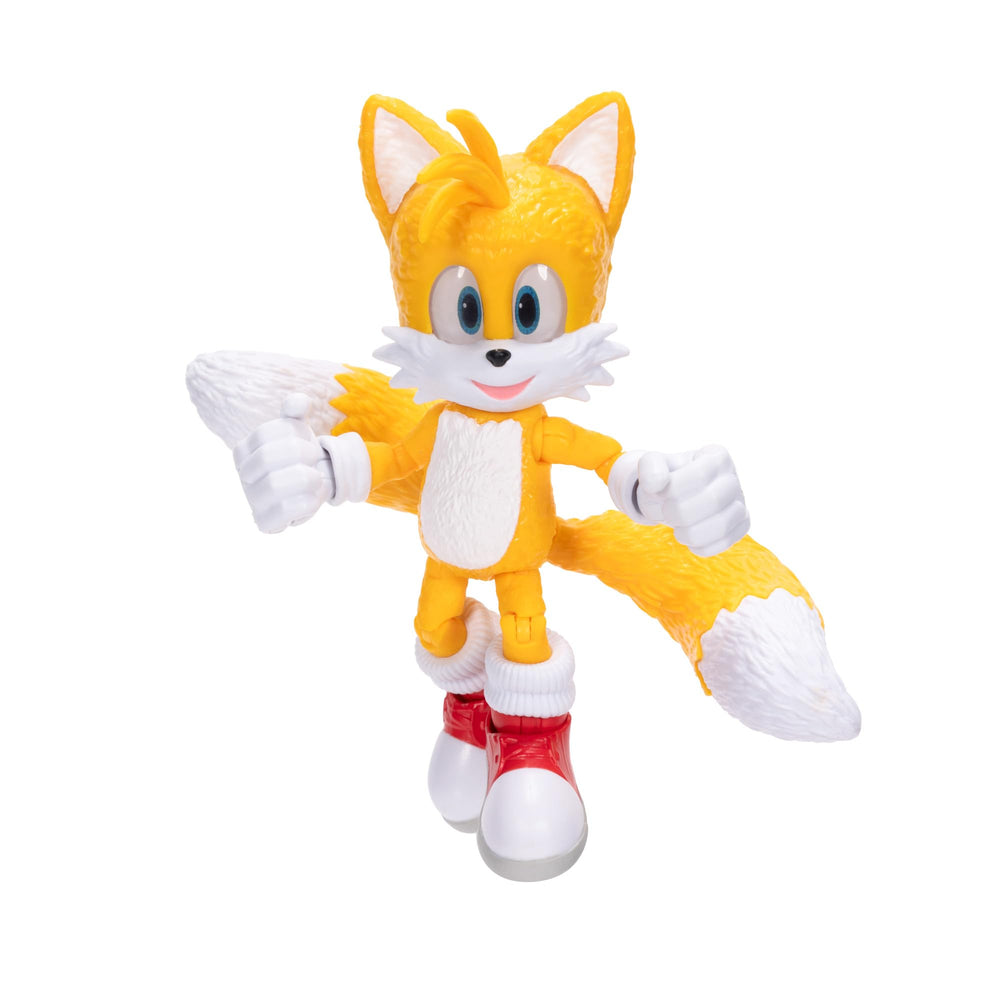 Sonic The Hedgehog 3 figure set on shelf with vibrant colors.