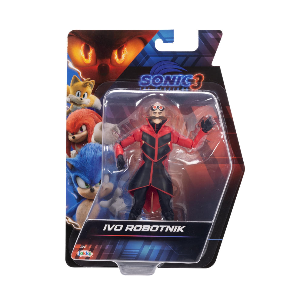 Sonic The Hedgehog 3 Ivo Robotnik figure shows 20+ articulation points for dynamic stances.