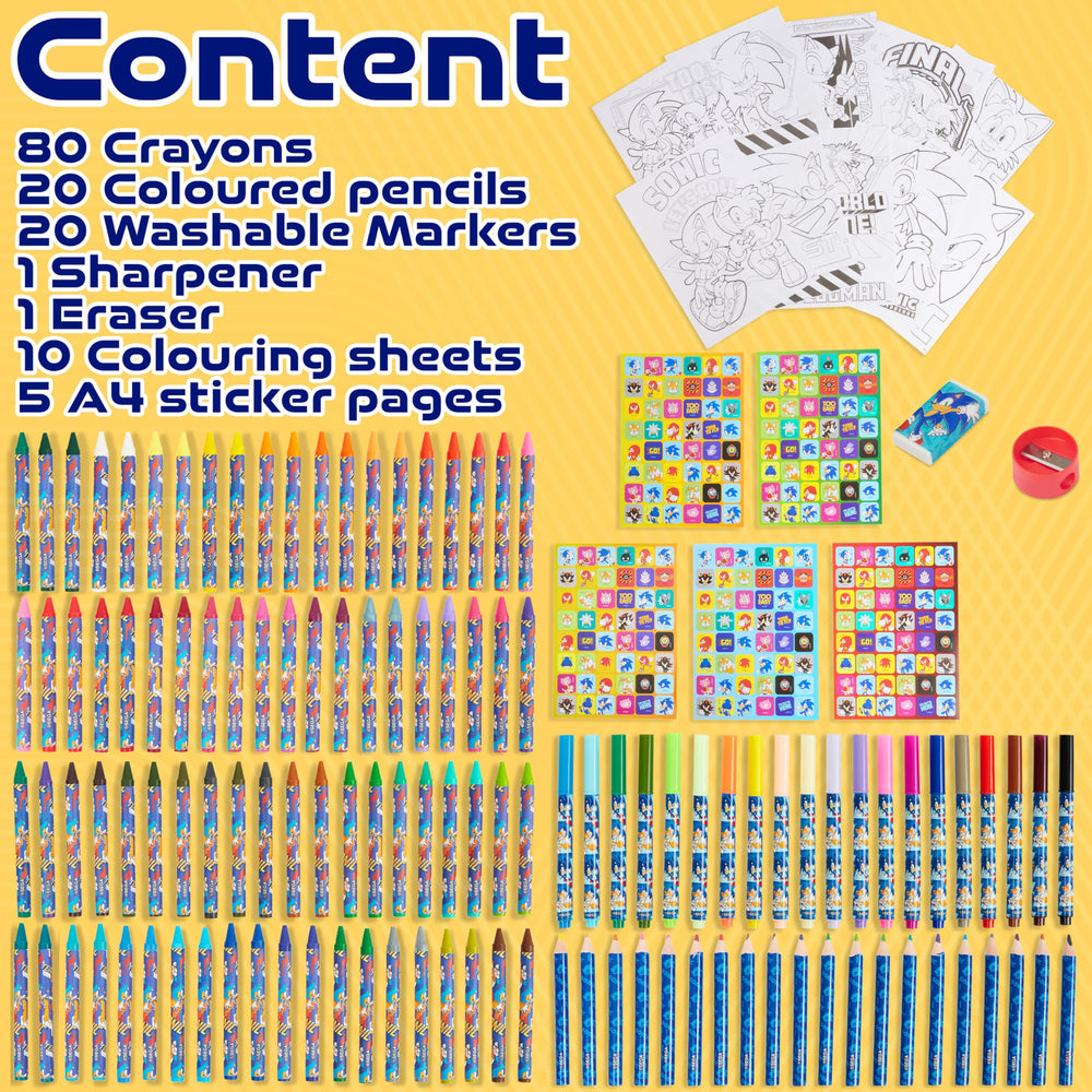 Sonic The Hedgehog coloring pages and sticker sheets inspire playful scenes.