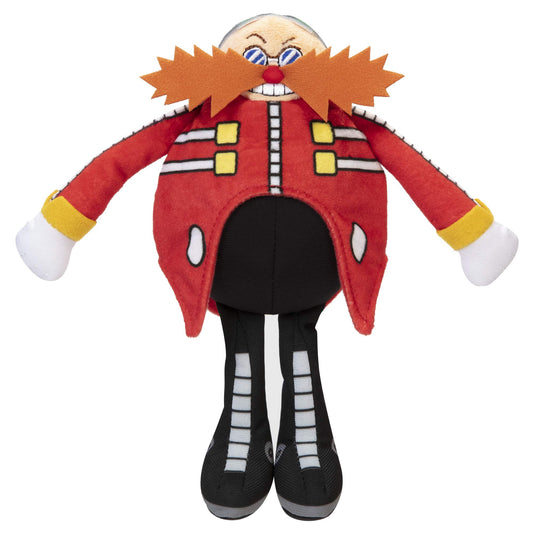 Sonic The Hedgehog Dr. Eggman plush front view highlights premium fabric and soft texture.