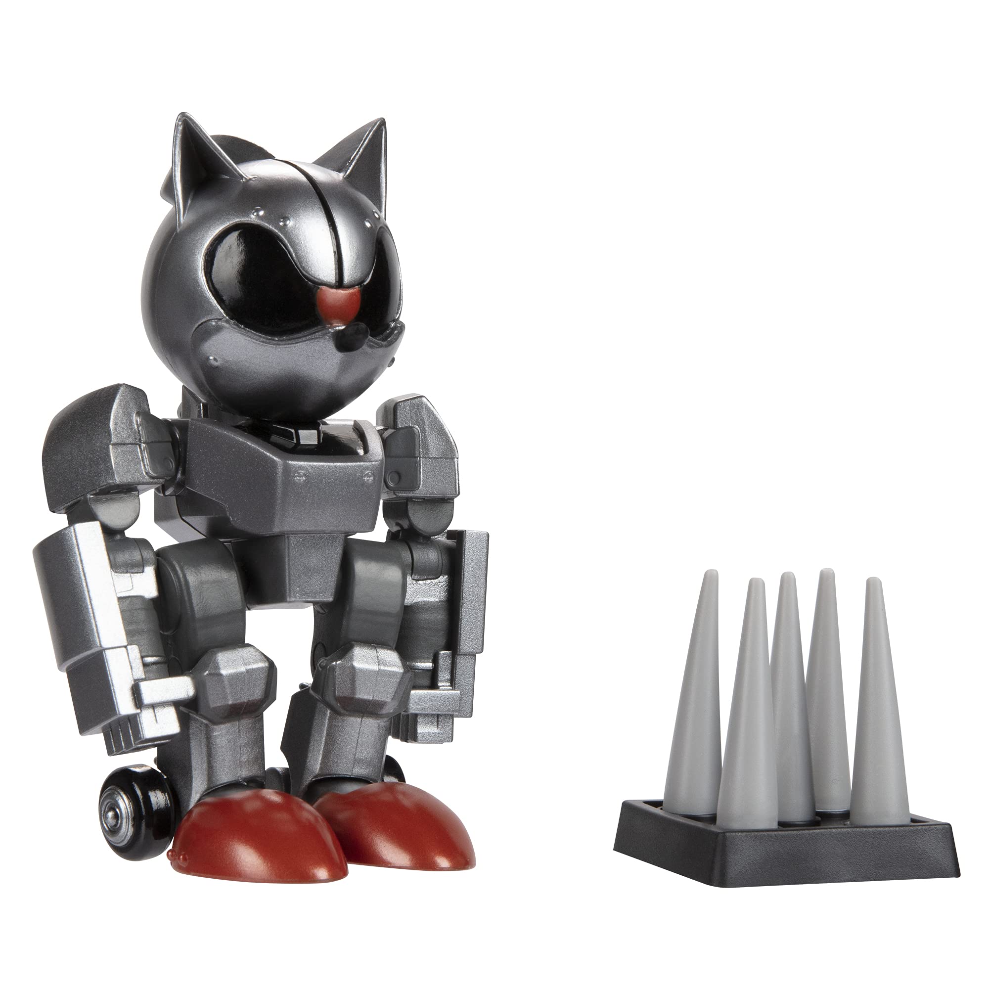 Spike-trap accessory expands storytelling with Mecha Sonic figure.