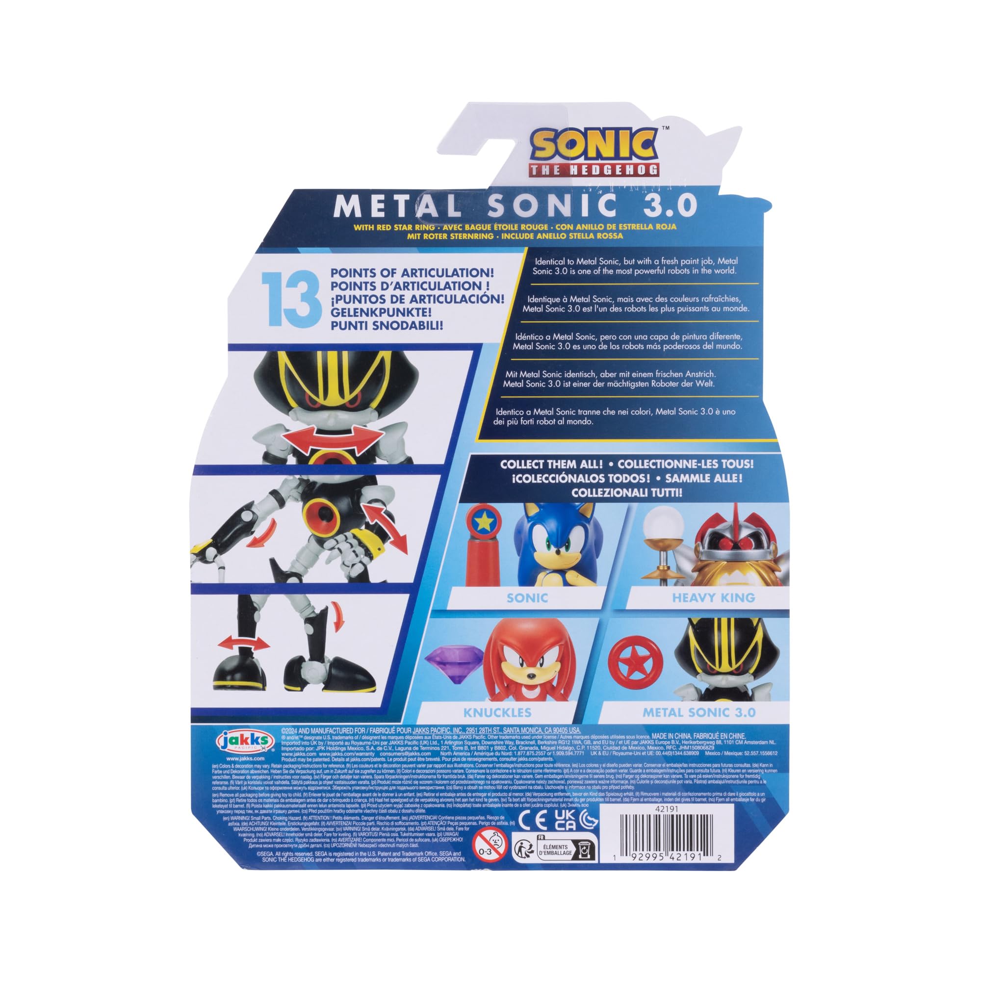 Sonic The Hedgehog Metal Sonic 3.0 collectible ready for display and collection