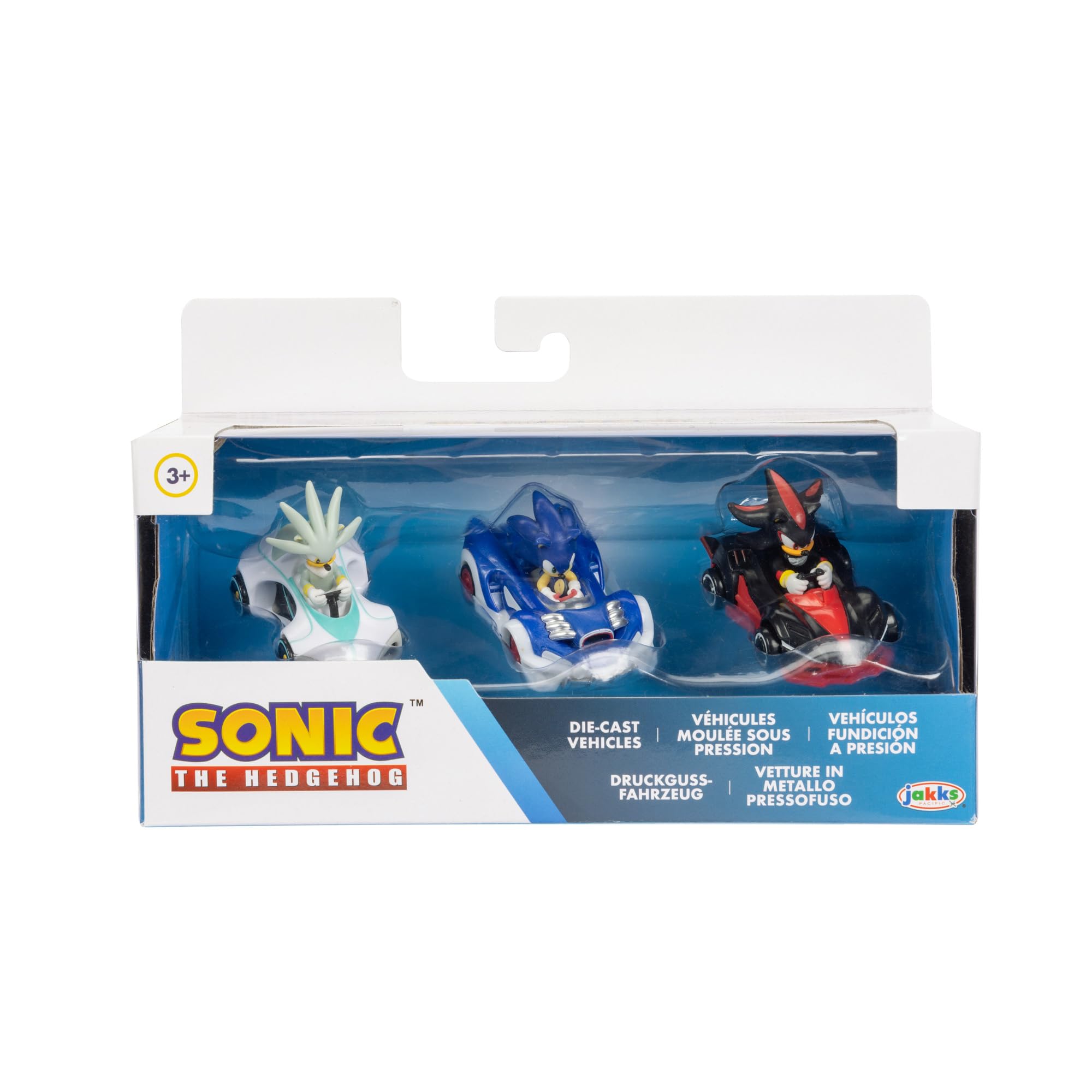 1:64 scale Sonic The Hedgehog vehicles for display and play