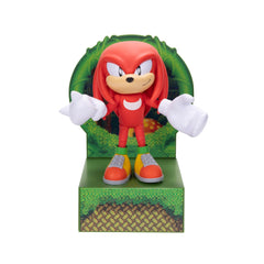 Sonic The Hedgehog Knuckles collector figure with 13 articulation points for dynamic posing.