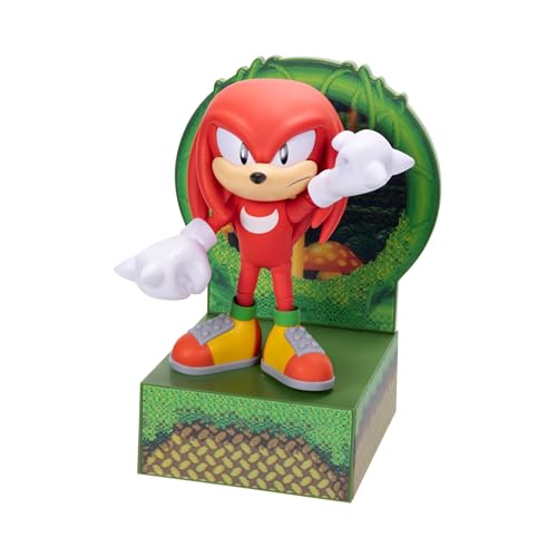 Sonic Knuckles figure with swappable mouths to change mood.