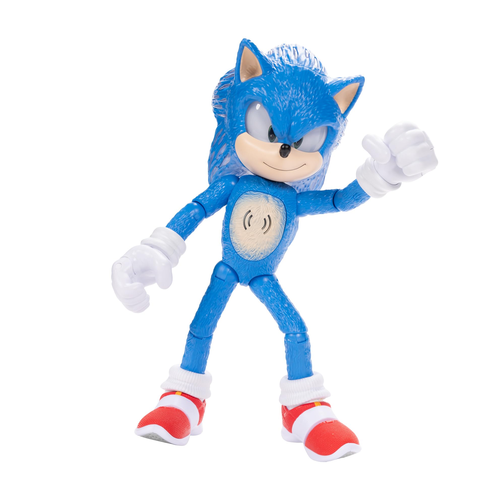 Sonic with lifelike movie aesthetic for authentic presence