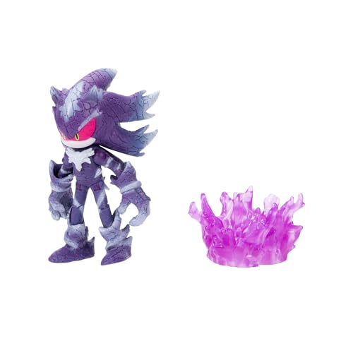 Sonic the Hedgehog Mephiles the Dark figure on Purple Mist Base for display