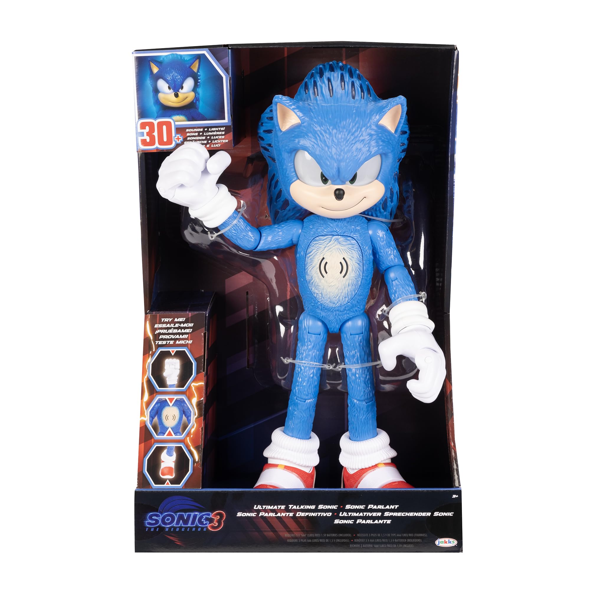 Sonic movie-inspired 12-inch scale figure for collectors