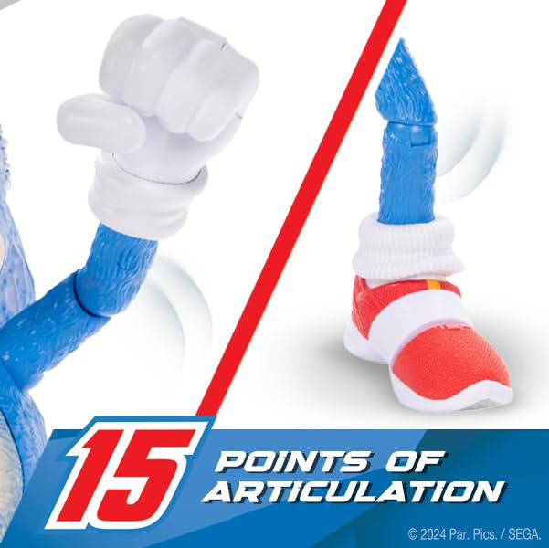 Sonic chest press activates eyes and quills for visual effect