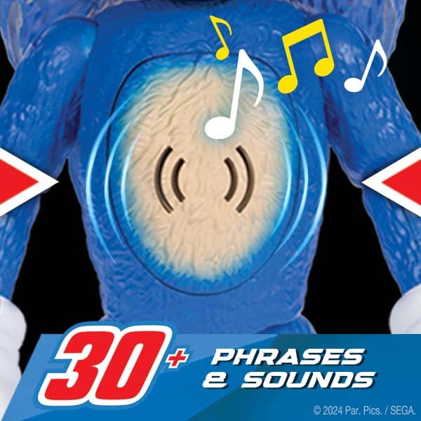 Sonic hands and sneakers trigger phrases for immersive play
