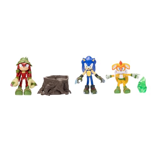Sonic Prime gnarly knuckles figure with articulation for dynamic poses.