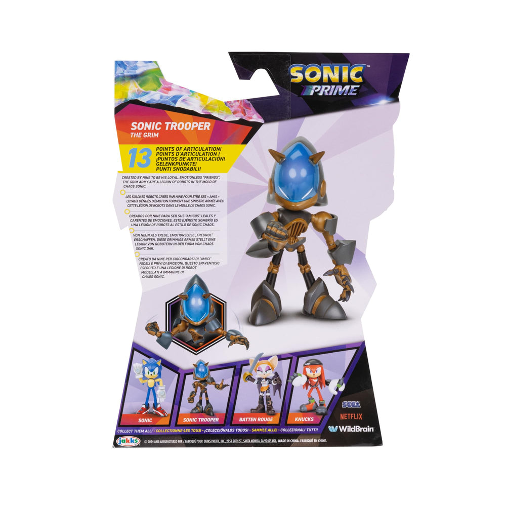 Sonic Prime collectible figure with packaging design for gifting.