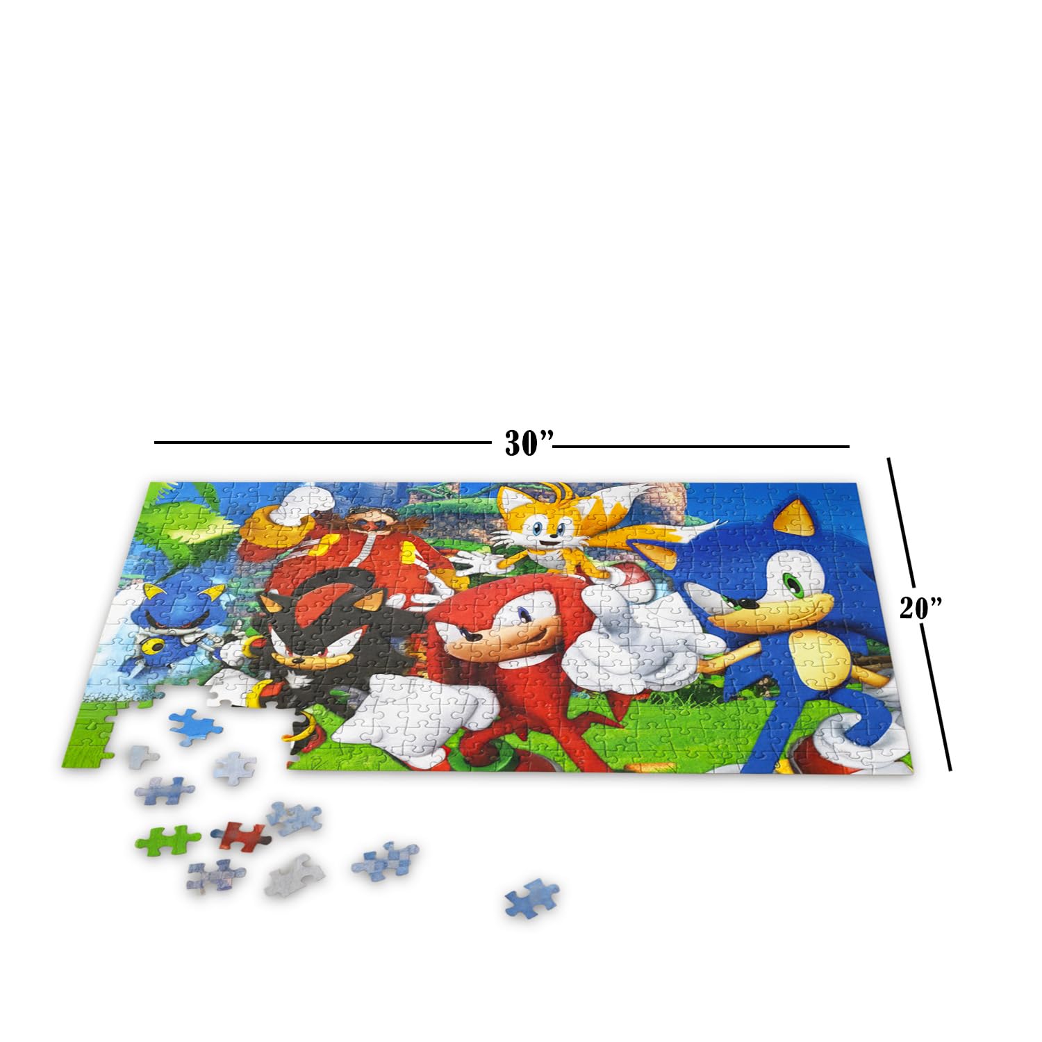 Sonic puzzle stickers for decorating and play.