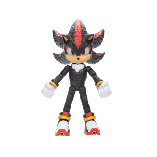 Sonic The Hedgehog Shadow 5-inch figure close-up with detailed sculpting for authentic movie look.