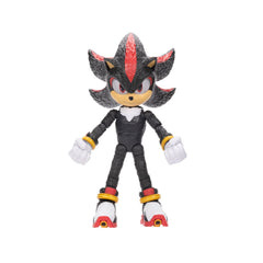 Sonic The Hedgehog Shadow 5-inch figure close-up with detailed sculpting for authentic movie look.