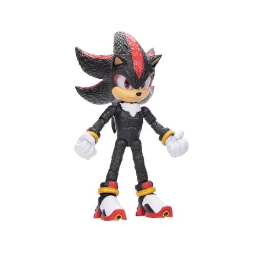 Sonic The Hedgehog Shadow figure in dynamic pose highlights poseability and display appeal.