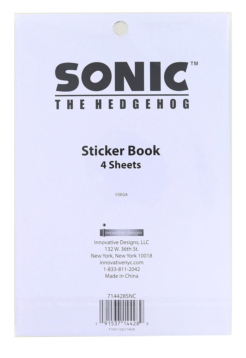 Sonic The Hedgehog foil sticker sheets close-up for fun, mess-free decorating