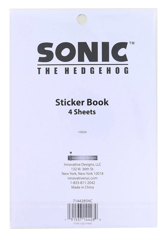 Sonic The Hedgehog foil sticker sheets close-up for fun, mess-free decorating