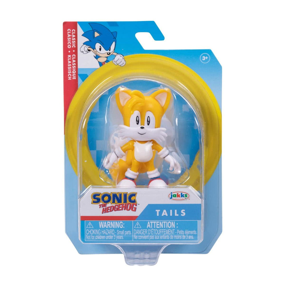 Sonic The Hedgehog 2.5-inch Classic Tails figure rear view for display and posing