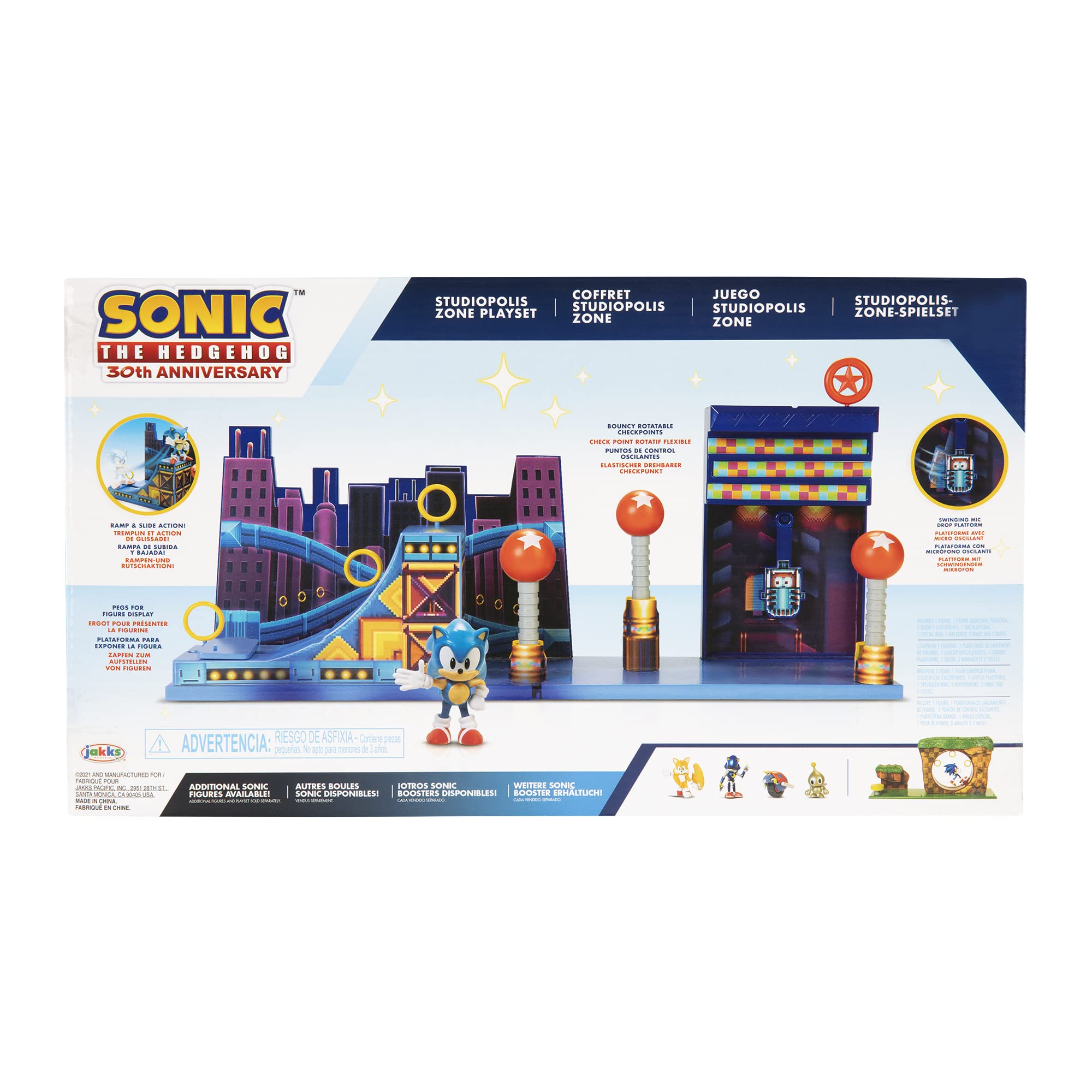 Sonic The Hedgehog environment pieces expand play space for adventures.