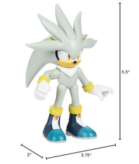 Sonic The Hedgehog 2.5-Inch Silver Action Figure gift-ready display