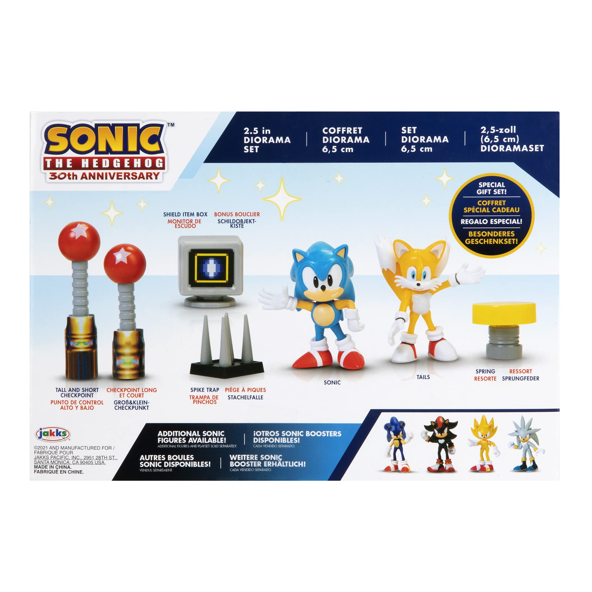 Sonic The Hedgehog 2.5-inch diorama set collectible scene for shelf decor