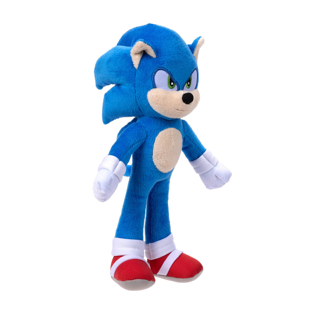 Sonic The Hedgehog 2 plush side profile showcasing vibrant character shape