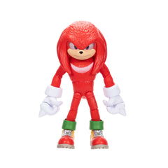 Sonic The Hedgehog 3 Knuckles 5-inch figure front view for display and poseability.