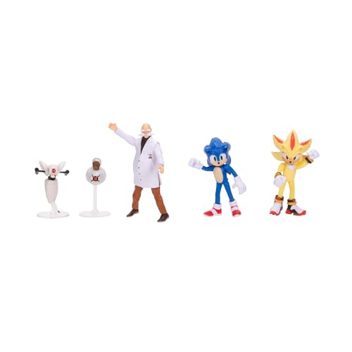Sonic the Hedgehog 3 movie Super Shadow figure 2.5-inch detailed for collectors