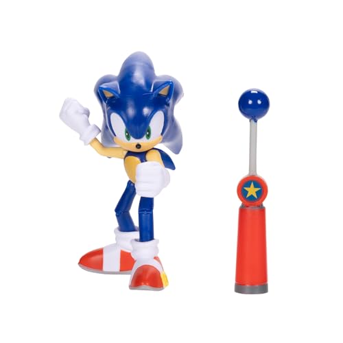 Sonic the Hedgehog figure with 11 articulation points for dynamic posing